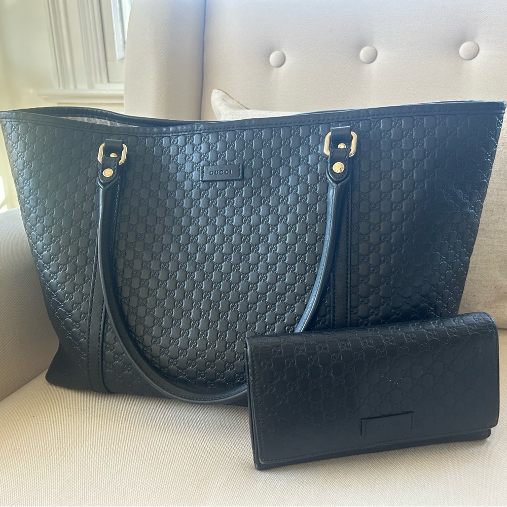 Gucci bag and wallet combo